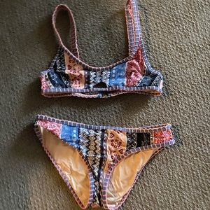Mink pink bikini set